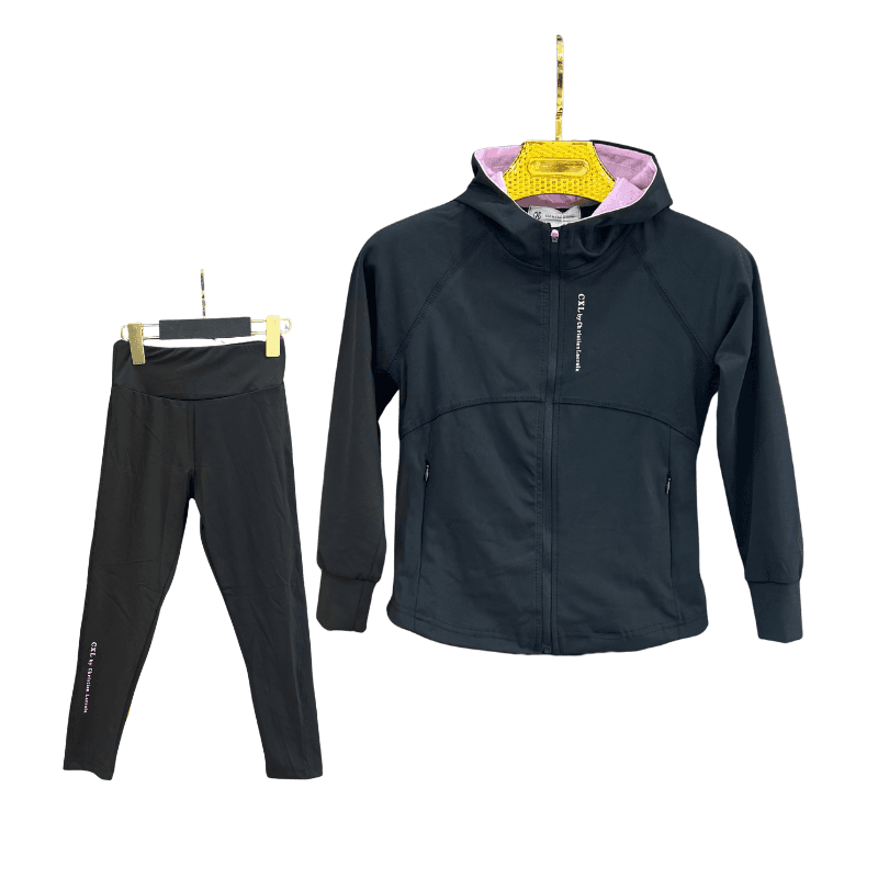 Ensemble sport fille Christian Lacroix veste + legging – Noir