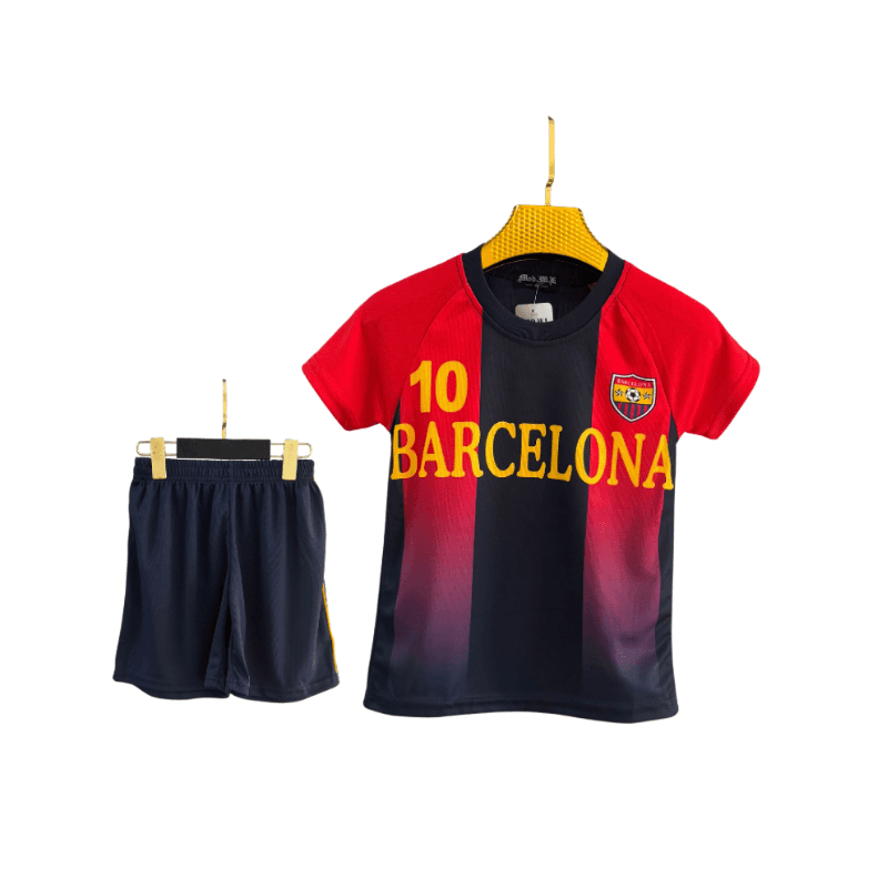 Ensemble Football Barcelona Garçon 10