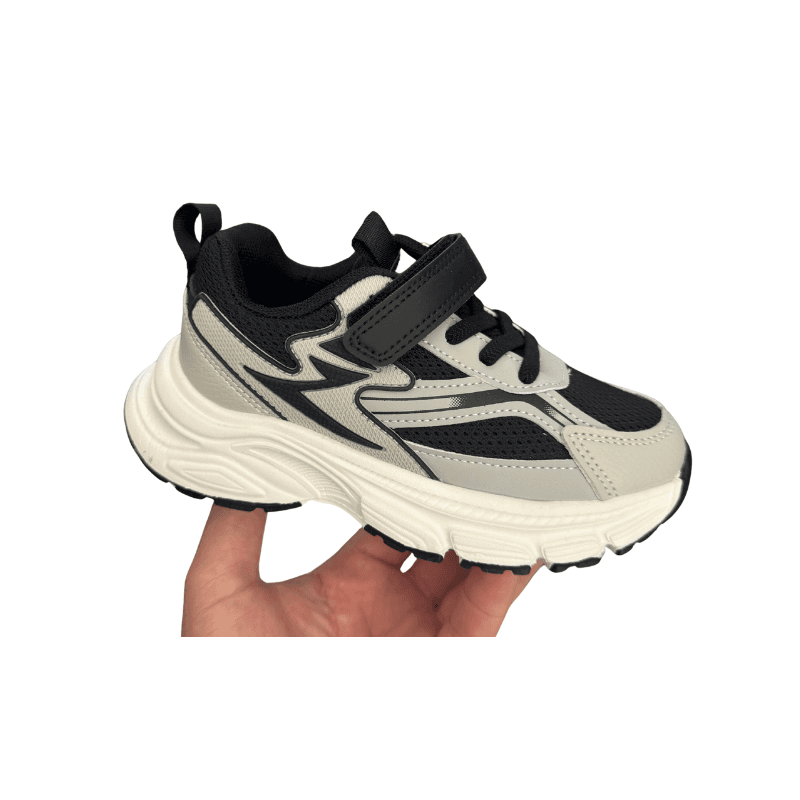 Basket Garçon Noir Sport Chunky Semelle Épaisse