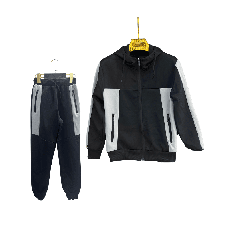 Jogging garçon – Noir / Blanc