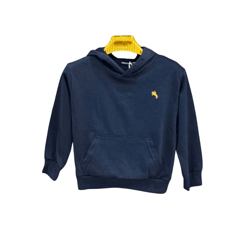 Sweat à capuche garçon uni – Bleu marine