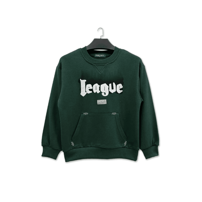 Sweat garçon League – Vert
