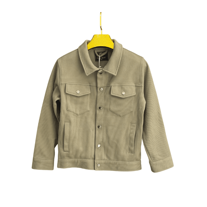 Veste garçon côtelée – Kaki
